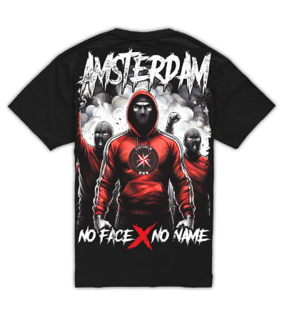 No Face shirt rood
